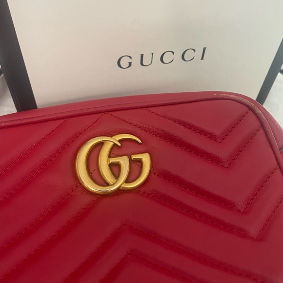 Gucci Red Leather Crossbody Bag - Picture 4 of 7